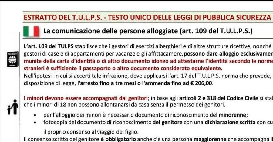 Obbligo di legge.