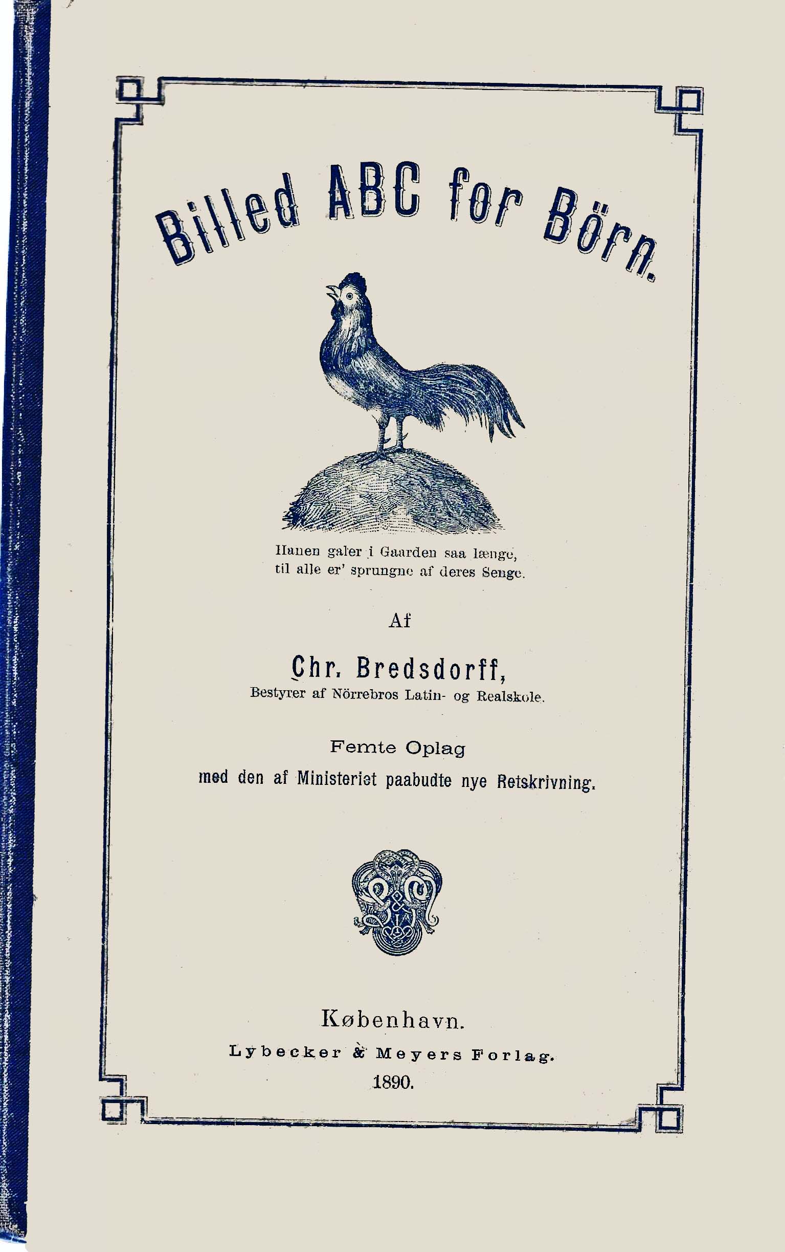 Bredsdorff, Chr - Billed ABC for Børn 1890