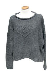 Dess 52028 - sweater med hjertemønster