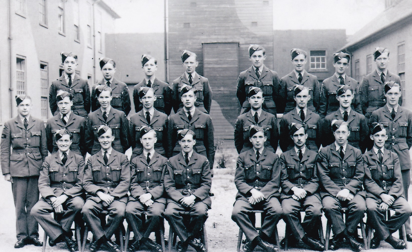 Leslie Jackson's Initial Training photo. Leslie is front row, 3rd from the left.