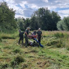 20240716_101229 Gefaseerd maaien en gras ruimen omgeving Ossermeer