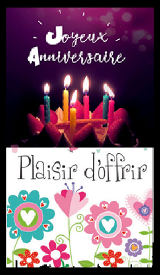 Cartes Cadeaux pour le plaisir d'offrir 
