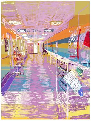 www.larsheiberg Lars Heiberg. Digitale tegninger Lars Heiberg “Hospital Time” 42 x 32 Lars Heiberg