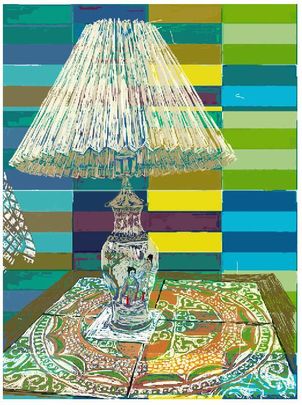 www.larsheiberg Lars Heiberg. Digitale tegninger Lars Heiberg “Tiled table” 42 x 32 cm. Lars Heiberg