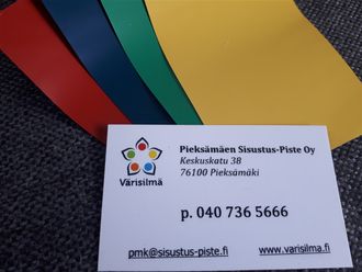 Pieksämäen Sisustus-Piste ja värisävyt jotka vaunuun tulivat.