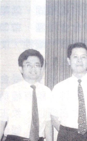 台中支支聯會會長團-左起 第一諮理阮瑞昌，會長周文宗，第二諮理陳定輝
