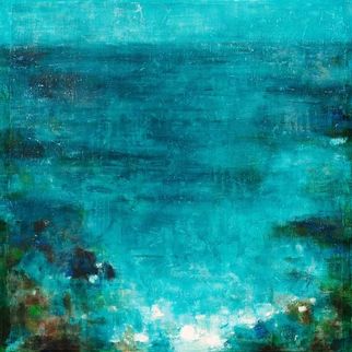 LA PLAGE BLEUE 50X50