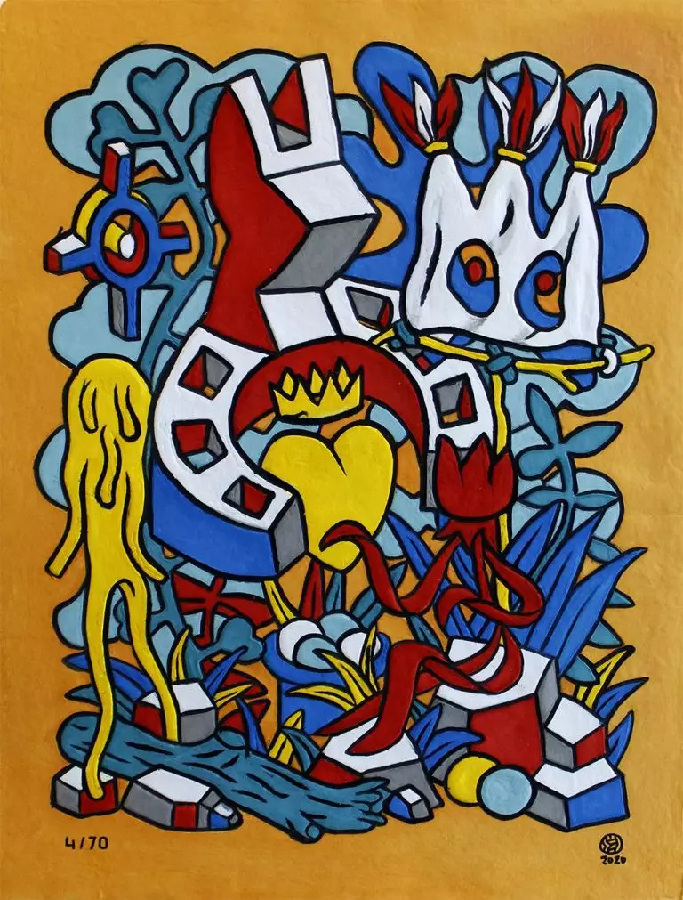 SPEEDY_GRAPHITO_LAMOUR_ROI_66X85_LESTAMPE