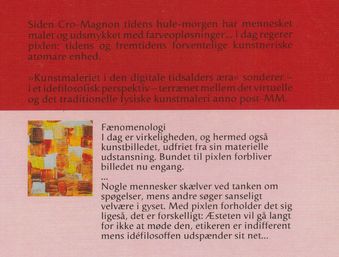 Kunstmaleriet i den digitale tidsalders æra, bagside