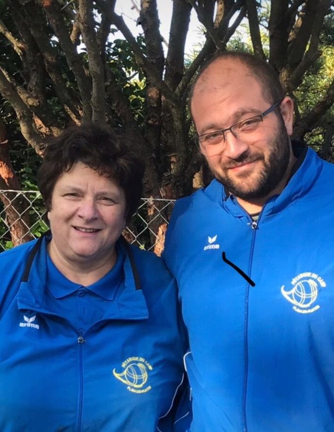 Marie-Thérèse Pythoud et Patrick Pythoud, doublettes Mixtes de Corsier - samedi 20 octobre 2018