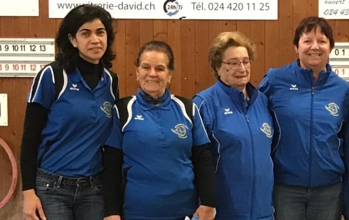Concours des Donzelles à Yverdon.
Joelma, Antoinette, Hélène, Mireille, Chantal, Marie-Thérèse (10.02.2019)