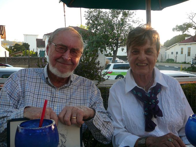 Un dernier souper avec mes parents de Californie avant notre départ.