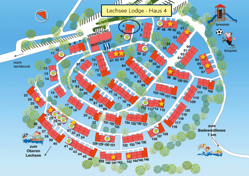 Lageplan Feriendorf Hochbergle Allgäu