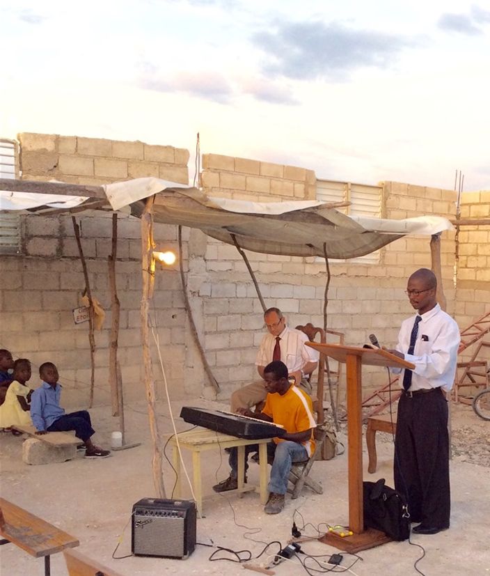 Carlo Jean Bapitste: Another one of our graduates who started a church in Bon Repo, Haiti