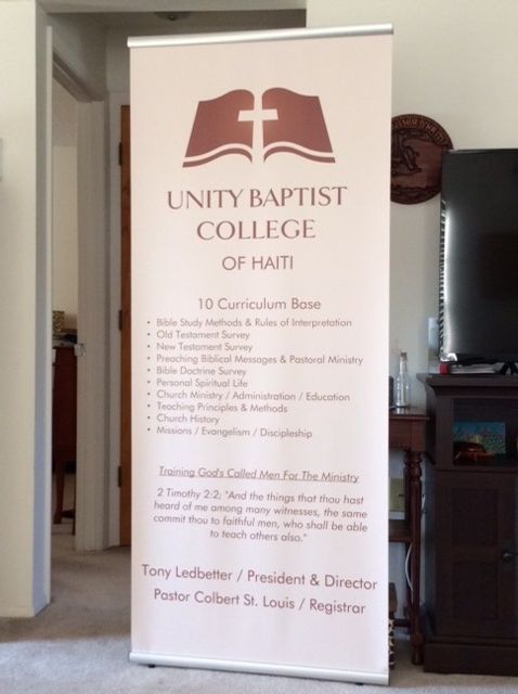 Unity Baptist College Display
