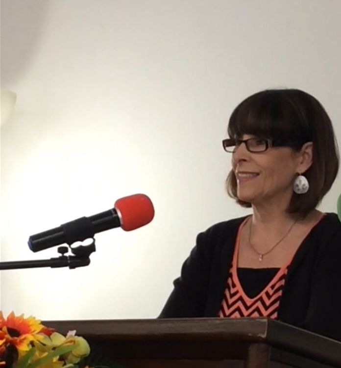 Kim teaching ladies in Haitian Church in Bradenton, Florida