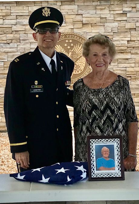 Memorial Service for a Veteran and their family.