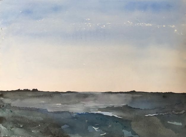 116. Blåt landskab