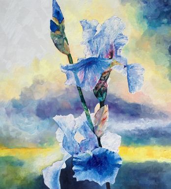 Lyseblå iris