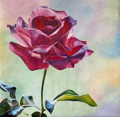 Rose på pastel