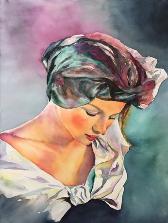 143. Tænksom kvinde