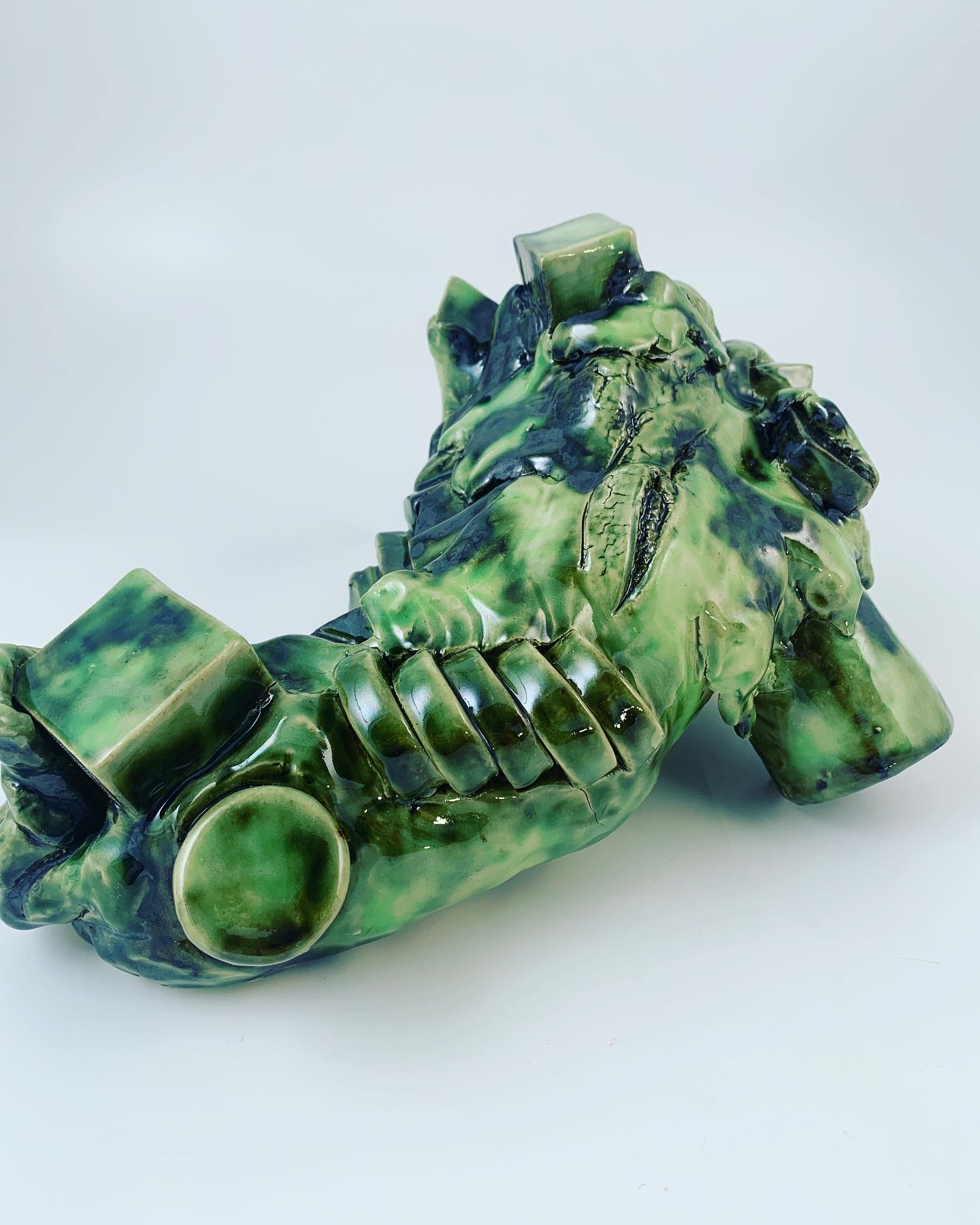 "Captured Matter" #7, 2022, stentøj, 20x45x25 cm.