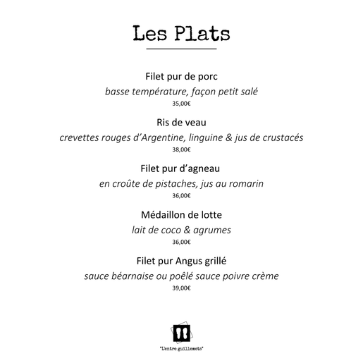 Plats CARRE 10 janvier 2025