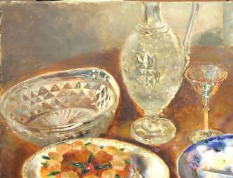 Nature morte au Singapour (huile sur toile, 65 X 50 cm, Paris 1970)