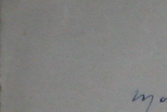 Lettre de Gabriel Signoret remerciant Léon Gard pour le portrait que ce dernier vient de faire de son épouse. (vers 1917)
