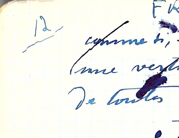 Cahier manuscrit de pensées de Léon Gard