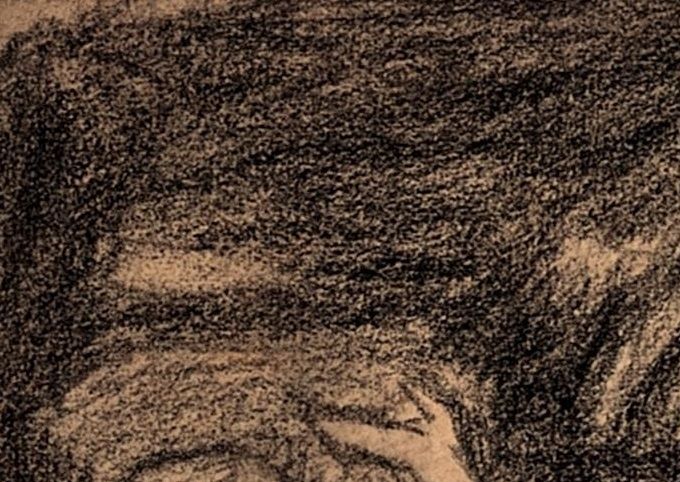 D'après Véronese (fusain, 21 X 15 cm, vers 1923-1924)