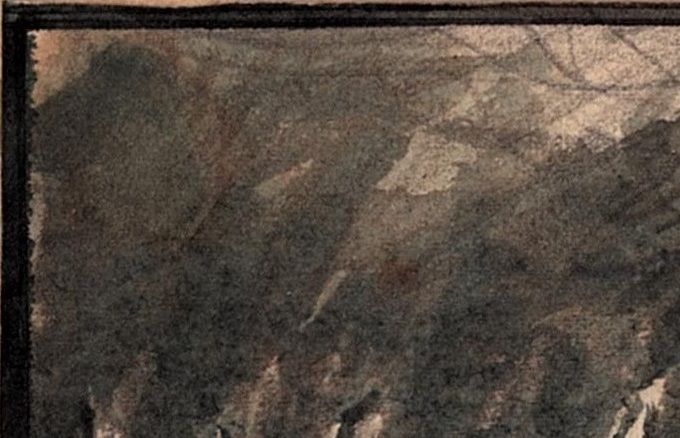 Etude (mine de graphite et encre, 22 X 14 cm, vers 1922)
