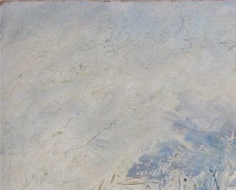 Fin d'après-midi à l'automne dans le parc des Bonshommes (huile sur carton, 41 X 33 cm, l'Isle-Adam, 1969)