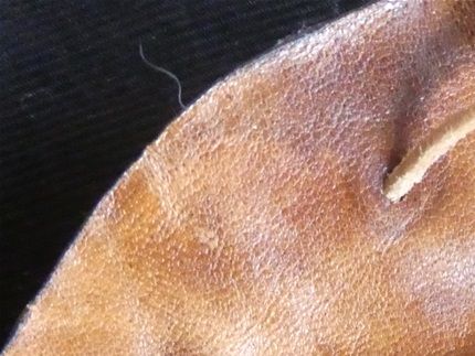 bourse en cuir de mouton , loup ( à vendre)