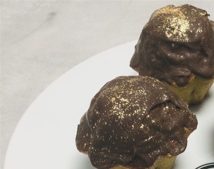 Financiers au thé de Matcha et chocolat