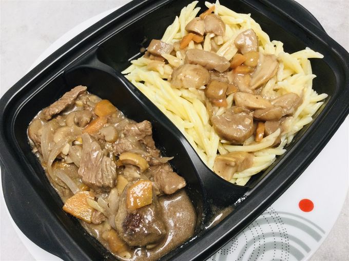 Fricassée de bœuf aux cèpes & pâtes