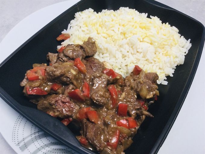 Onglet de bœuf sauce orange et gingembre