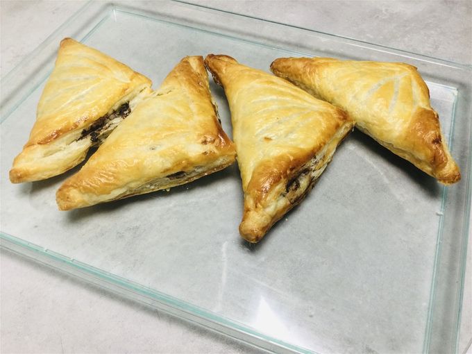 Feuilleté à la banane 🍌  et  chocolat 🍫