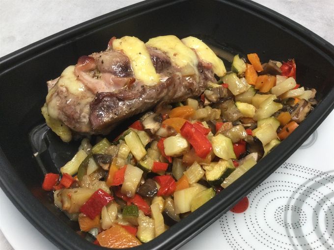 Filet mignon façon orloff & légumes confits