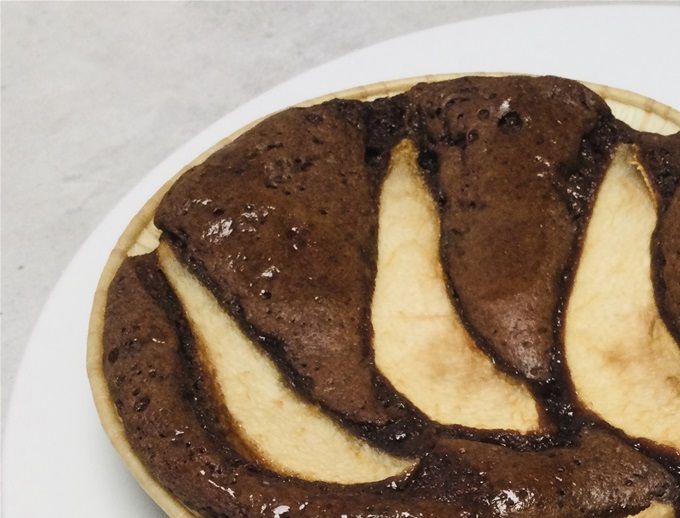 Moelleux au chocolat et poire
