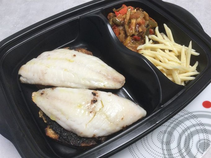 Tartine de rouget à la tapenade noir & ratatouille, pates