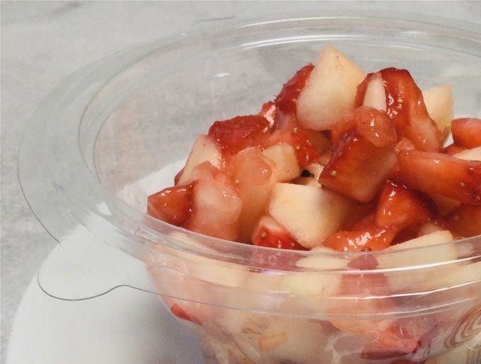 Tartare pomme & fraises