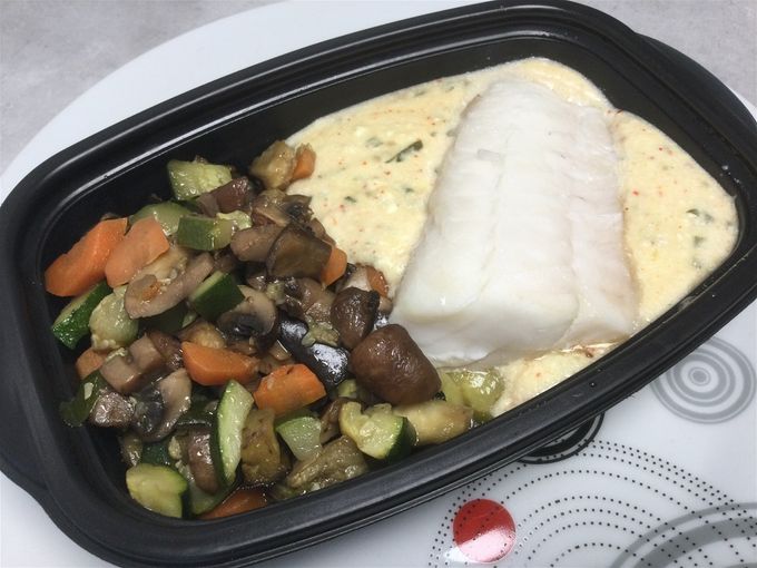 Dos de cabillaud sauce ail & fines herbes