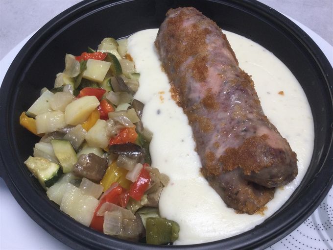 Andouillette sauce gorgonzola & légumes confits