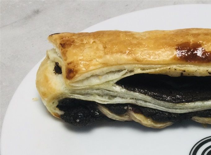 Feuilleté au chocolat et banane