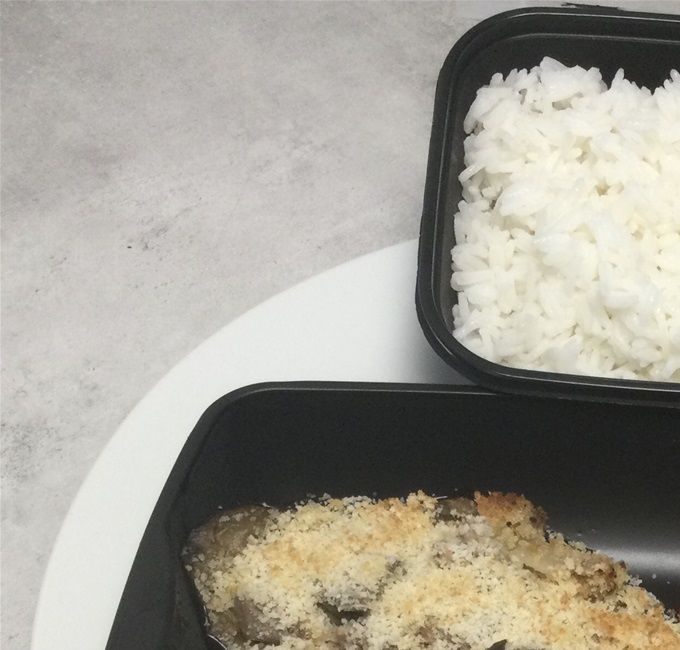Légumes farcis et sont riz basmati aromatisé à l’huile d’olive de Coudoux