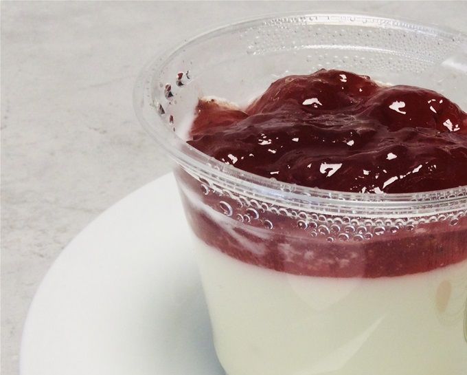 Panna cotta à la fraise