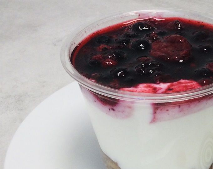 Fromage blanc façon tiramisu au fruits rouges