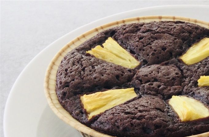 Moelleux au chocolat et à l’ananas