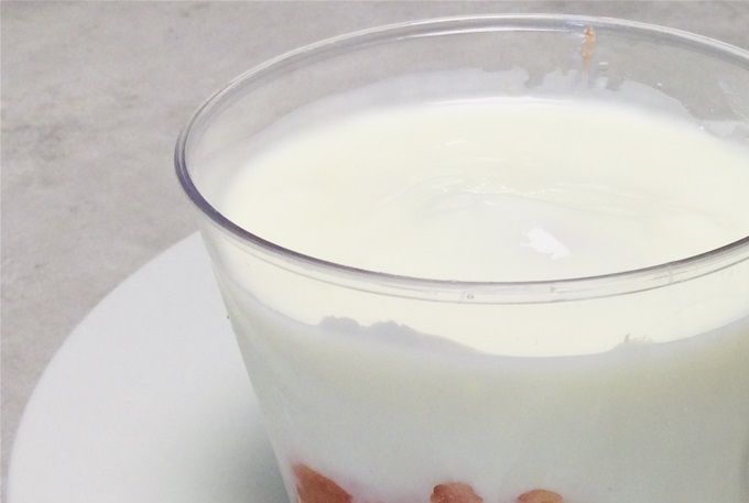Fromage blanc façon tiramisu au pamplemousse